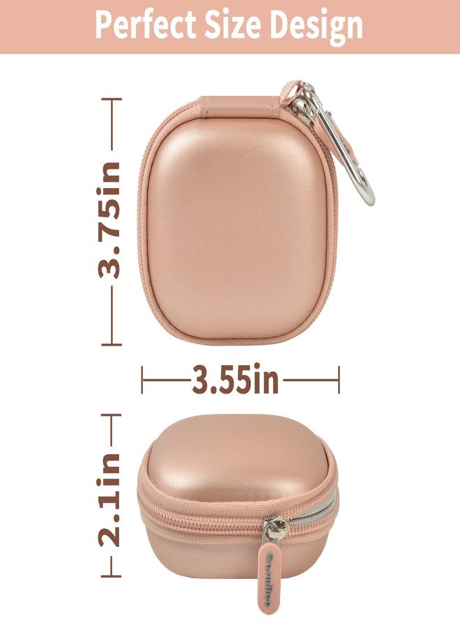 casmilee Earbuds Case for TAGRY X08/for Btootos Wireless Bluetooth Headphones, Protective Earphones Cover Storage Holder for for Android for iPhone Laptop Pad Phones Sports in-Ear Ear Bud - Case Only (Gold) - Image 4