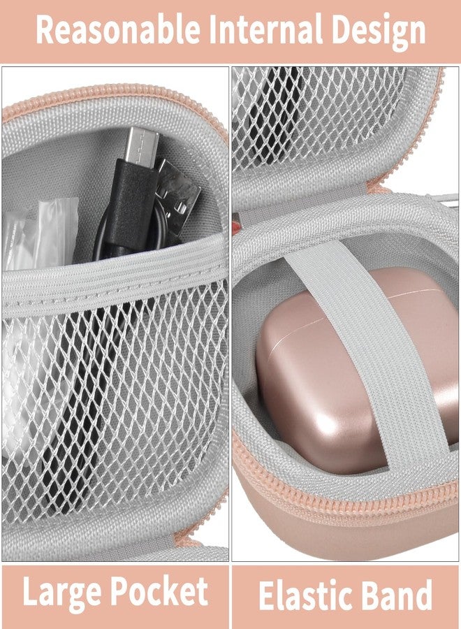 casmilee Earbuds Case for TAGRY X08/for Btootos Wireless Bluetooth Headphones, Protective Earphones Cover Storage Holder for for Android for iPhone Laptop Pad Phones Sports in-Ear Ear Bud - Case Only (Gold) - Image 3