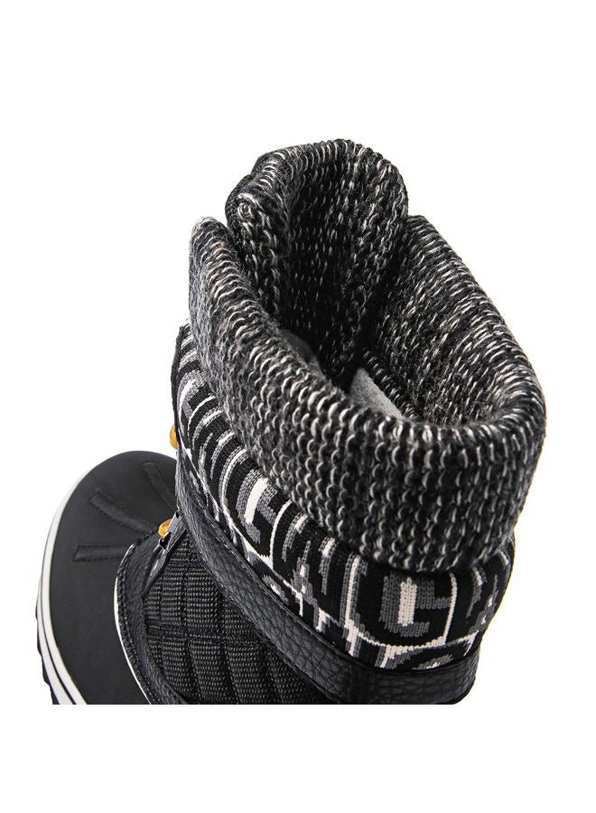 GLOBALWIN Snow Boots For Women Black/Prints Women's Winter Boots 8M - Image 5