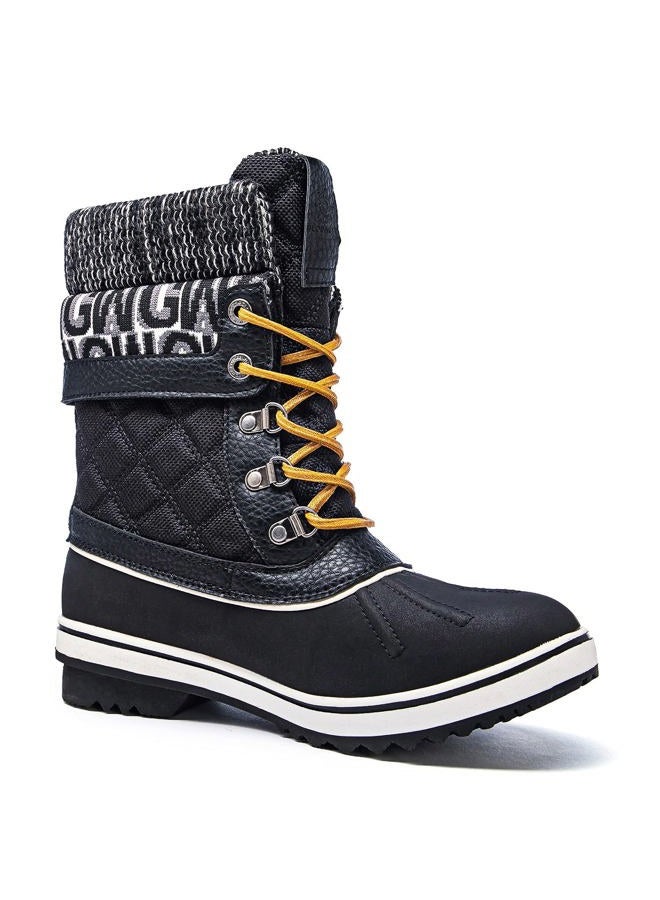 GLOBALWIN Snow Boots For Women Black/Prints Women's Winter Boots 8M - Image 4