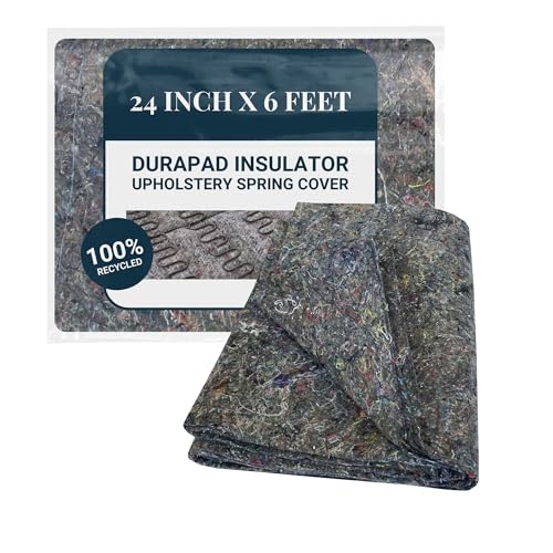 House2Home 24 x 6 ft Durapad Insulator for Upholstery Spring Cover Padding Installs Between Springs and Seat Decking of Sofa Couch Loveseat Chair and Furniture