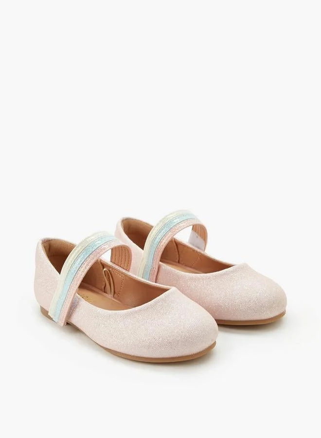جونيورز Girls Hook And Loop Ballerina Shoes