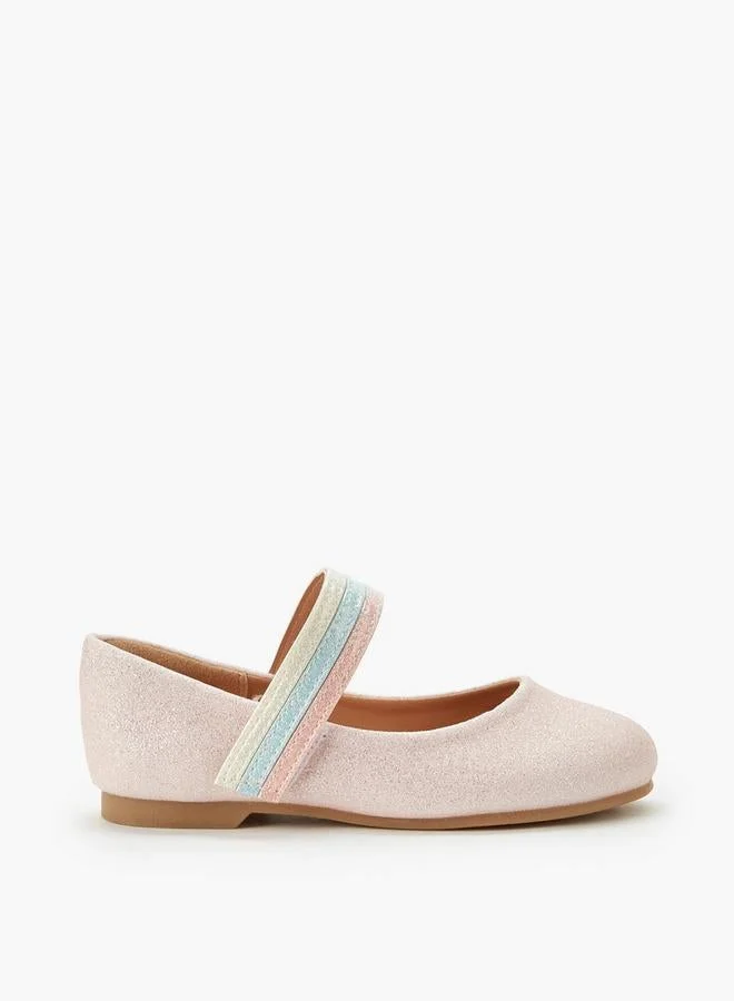 جونيورز Girls Hook And Loop Ballerina Shoes