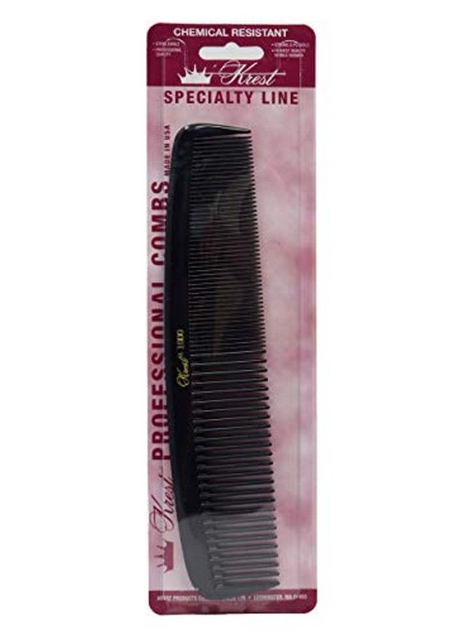 Krest 8 1;2 Inch Specialty 1000 Black Hair Combs Round Master Waver 1pc. - Image 1