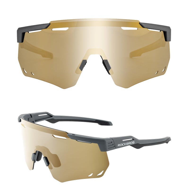 ROCKBROS Polarized Cycling Glasses Sports Sunglasses for Men Woman UV Protection Biking Sunglasses for Running Fishing Driving