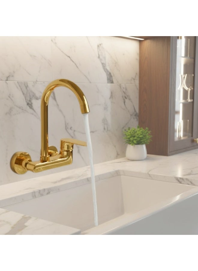 Economic 2 holes sink Mixer Tap wall mounted kitchen faucet, brass tap faucets kitchen - Image 3