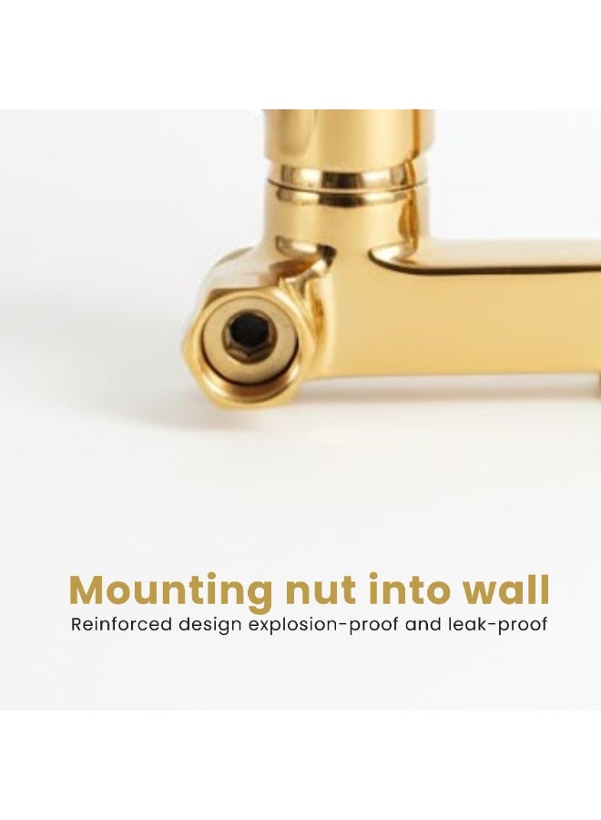 Economic 2 holes sink Mixer Tap wall mounted kitchen faucet, brass tap faucets kitchen - Image 5