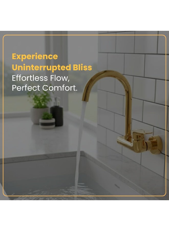Economic 2 holes sink Mixer Tap wall mounted kitchen faucet, brass tap faucets kitchen - Image 2