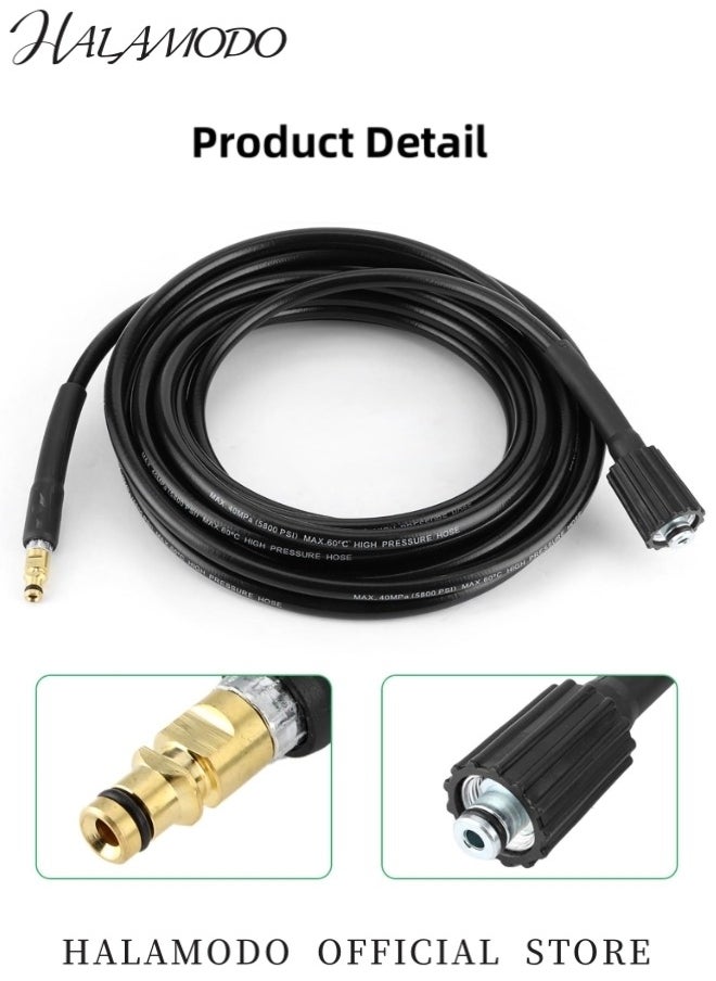 HALAMODO Super Flexible Pressure Washer Hose 32FT Kink Resistant Power Washer Hose Heavy Duty Power Washer Hose Extension Replacement Hose  - Image 2