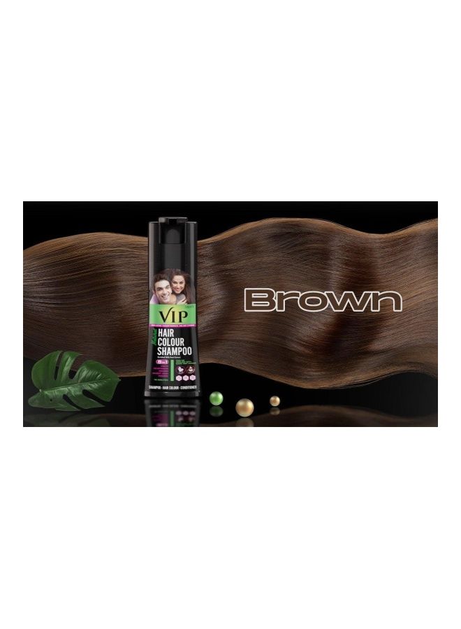 VIP Hair Colour Shampoo Brown - Image 2