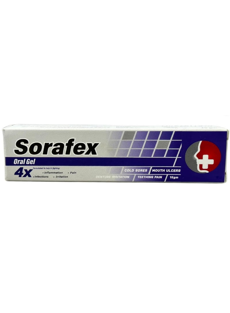 Sorafex Oral Gel 15g | Fast-Acting Relief for Mouth Ulcers, Sores & Oral Pain - Image 2