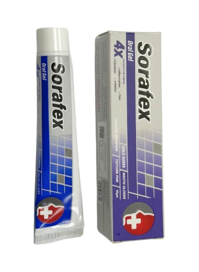 Sorafex Oral Gel 15g | Fast-Acting Relief for Mouth Ulcers, Sores & Oral Pain - Image 3