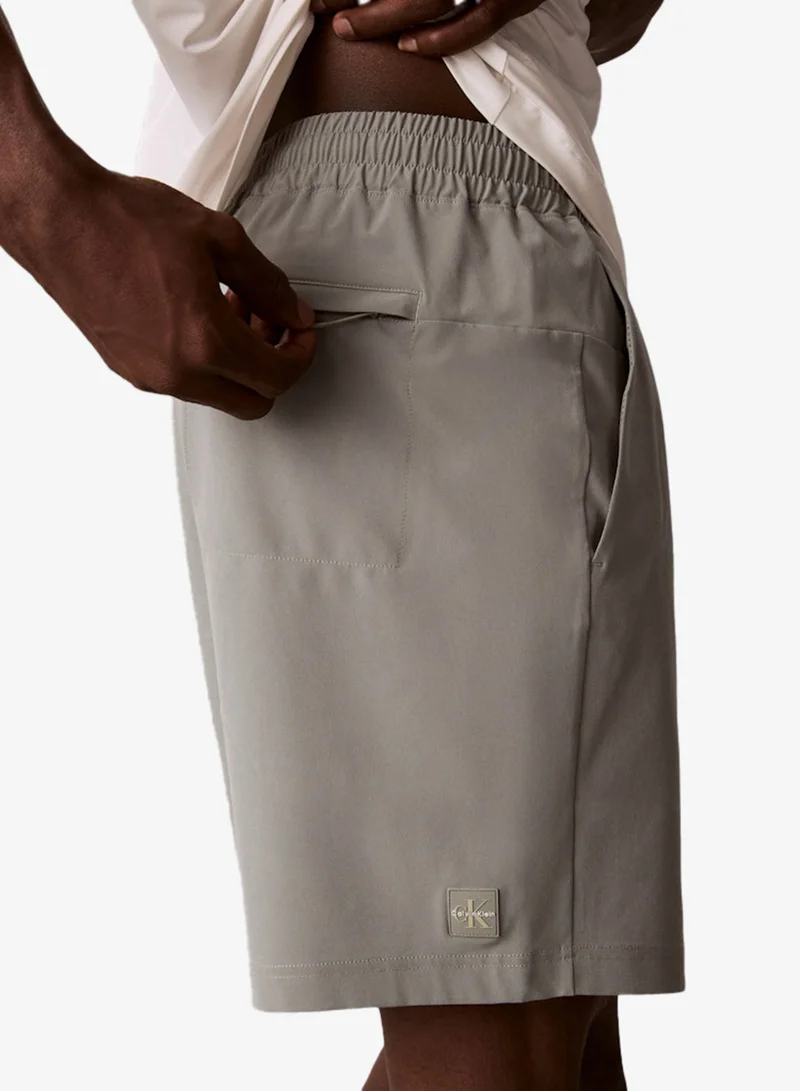 Calvin Klein Sports Winter Grey Woven Training Shorts for Men | Best Price UAE