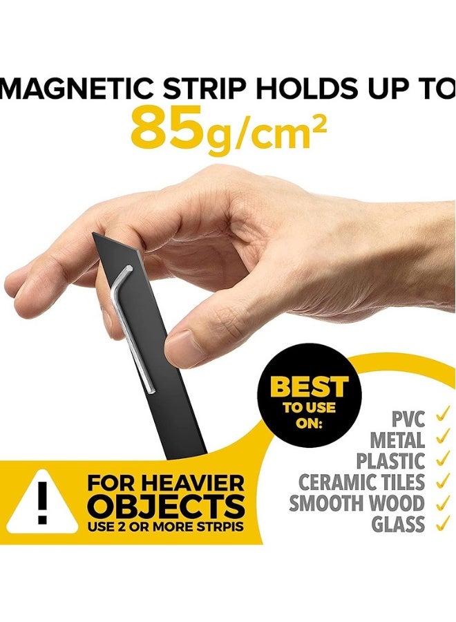 Magnetic Tape with Adhesive 2.5cm×3m×1.5mm, Magnet Tape Roll with Strong Self  Adhesive Backing for DIY，Art Projects, whiteboards and Fridge Organization，Office Supply - Image 3