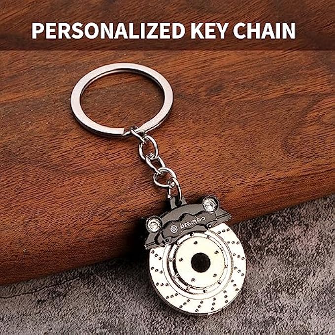 Brembo 1 PC METAL KEYCHAIN, CREATIVE BRAKE DISK WHEEL CALIPERS KEY RING, WAIST HANGING KEYCHAIN, DECORATION PENDANT - Image 4