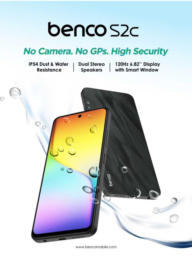 S2c No Camera No GPS Sandwave Grey 8+12GB RAM 128GB 4G - Middle East Version