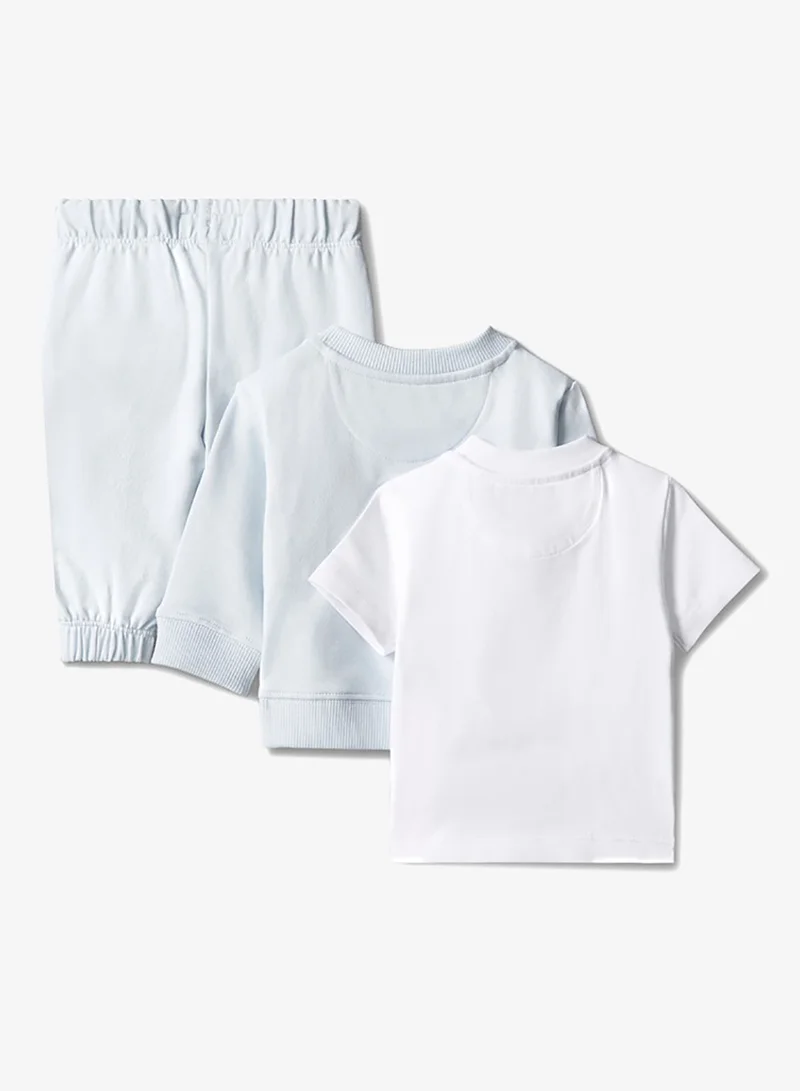 Calvin Klein Jeans Baby Sweatsuit and T-shirt Gift Set