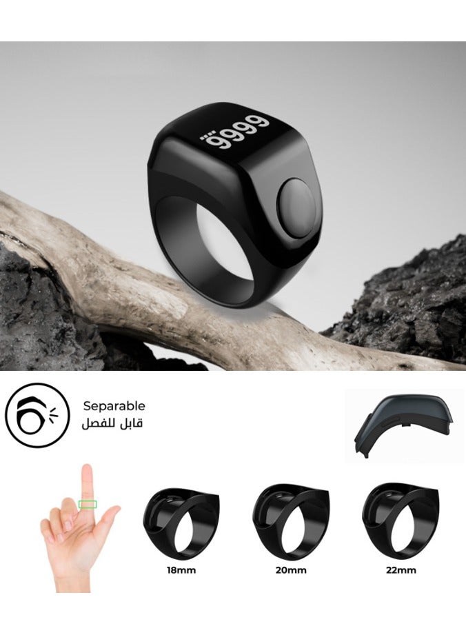 Zad Smart Digital Ring (Green) for Dhikr and Prayer Reminders with Mobile App - Three Sizes Included - Image 5