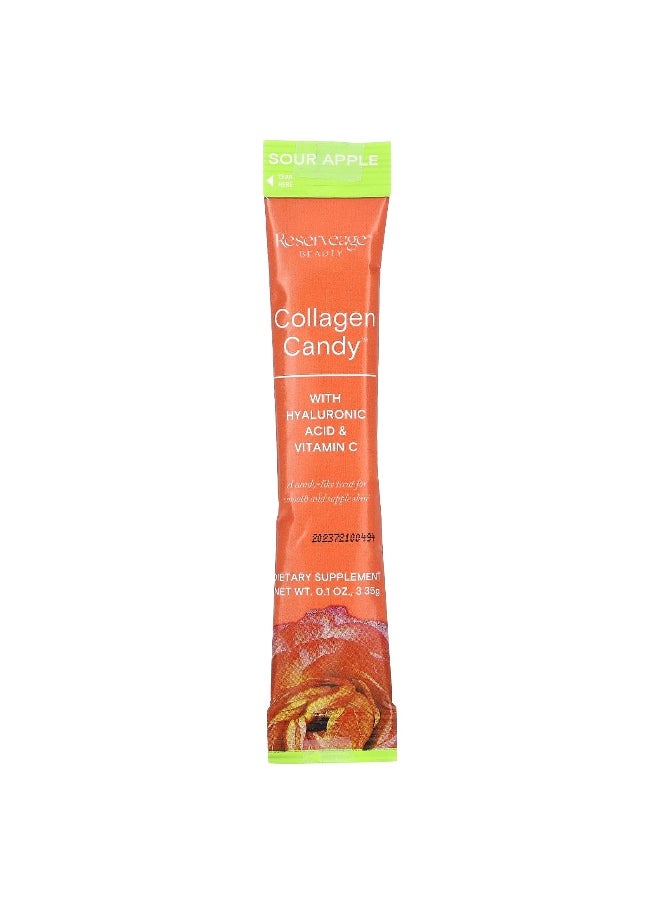 Reserveage Beauty Reserveage Beauty, Collagen Candy, Sour Apple, 20 Stickpacks, 0.1 oz (3.35 g) Each  - Image 3