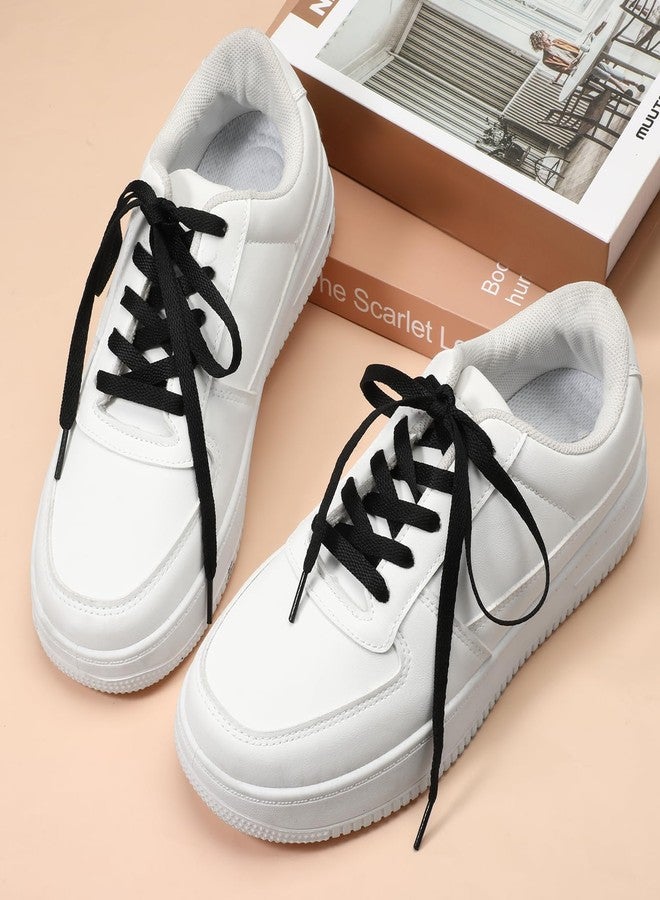 Gtziqa Shoe Laces for Sneakers, 12 Pairs 120cm Long Flat Shoelaces Black White Shoe Strings for Men Women Canvas Sport Shoes Athletic Running Shoes - Image 3