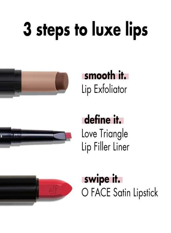 elf e.l.f. O Face Satin Lipstick – Drive| Richly Pigmented Hydrating Satin Finish Lipstick with Squalane, Jojoba Esters & Marula Oil – 3.8 g - Image 4