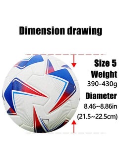 Plynox Training Football Size 5, Indoor Outdoor Soccer Training Ball Football for Playground Soccer Players.  - Image 4
