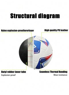 Plynox Training Football Size 5, Indoor Outdoor Soccer Training Ball Football for Playground Soccer Players.  - Image 3