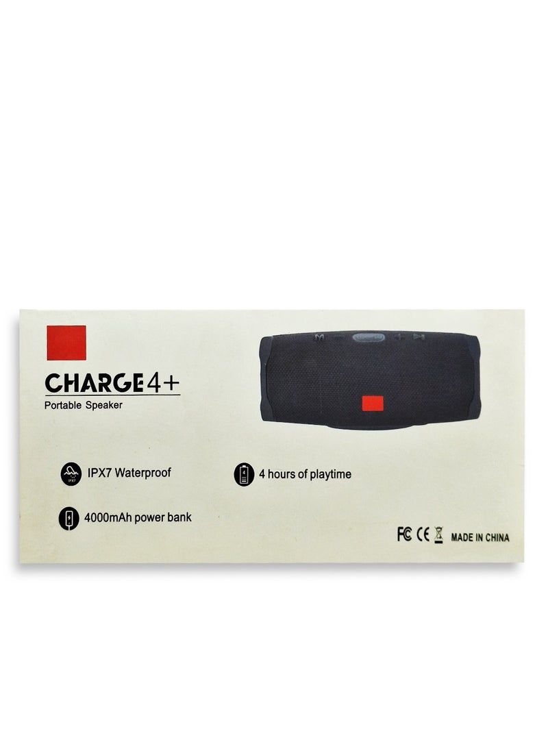 Generic - Portable Speaker with 4000mAh power bank , water proof speaker can play for 4h ,model  IPX7 - stylish for Powerful Sound in At small parties and fun times - Red - Image 1