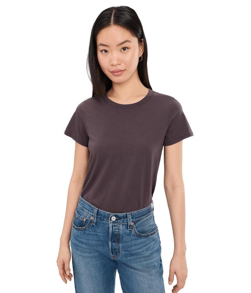 Made Well Madewell, Women's, Northside Vintage Tee, Chocolate Plum, Small - Image 1