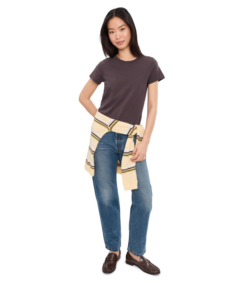 Made Well Madewell, Women's, Northside Vintage Tee, Chocolate Plum, Small - Image 2