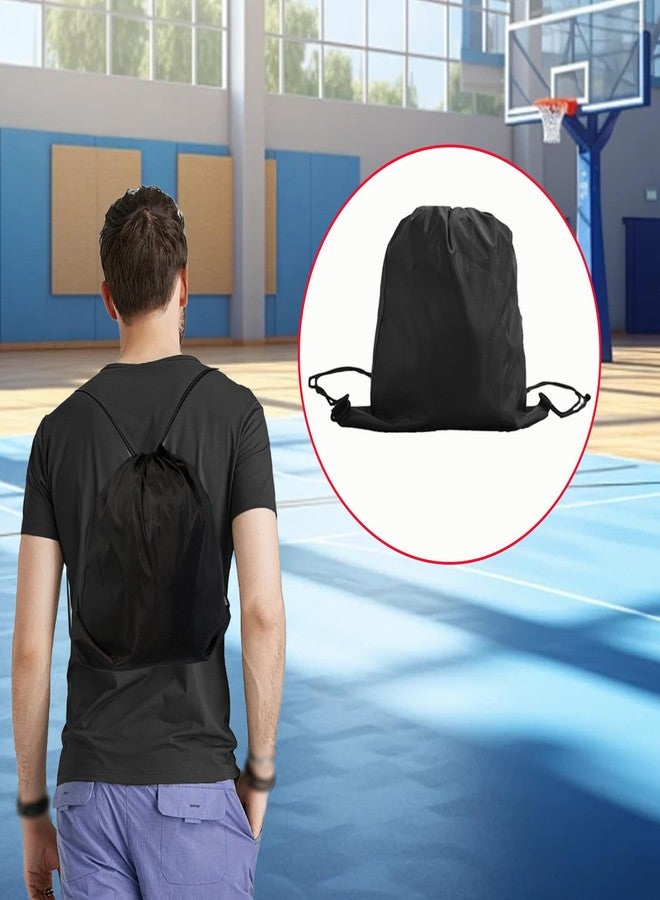 Anglepingping Folding Sport Backpack,Motorcycle Helmet Bag,Lightweight Drawstring Backpack for Sports, Gym,Drawstring Bag for Motorcycle PE Bag Helmet Bag for Travel, Swimming, Beach (Black) - Image 4
