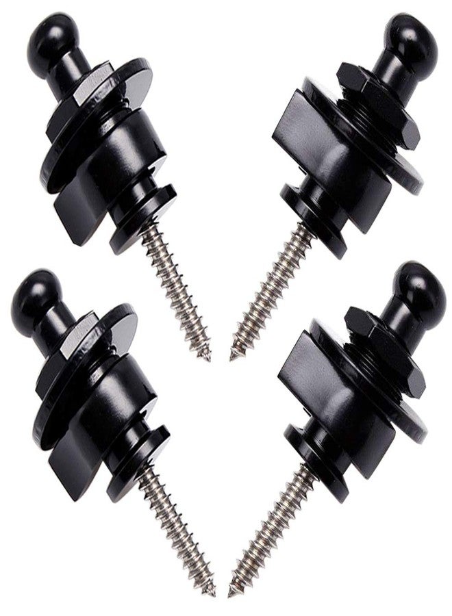 Wolfride 4 PCS Guitar Strap Locks and Buttons Security Quick Release Straplocks Strap Parts - Image 1