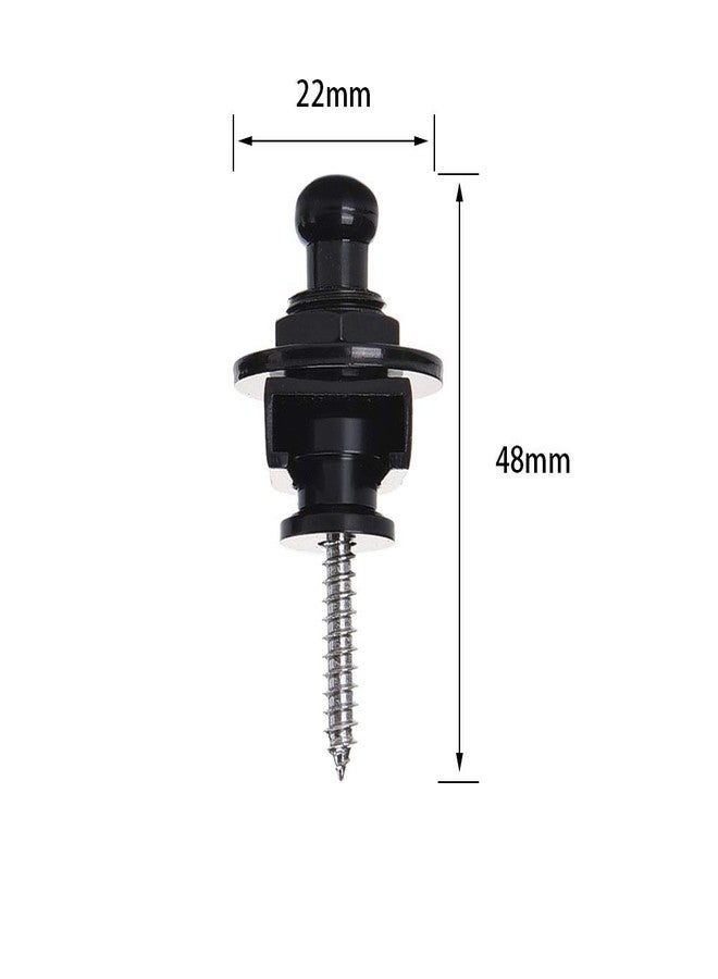 Wolfride 4 PCS Guitar Strap Locks and Buttons Security Quick Release Straplocks Strap Parts - Image 2