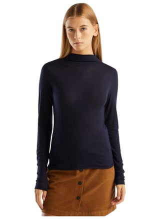 T-SHIRT IN WOOL AND VISCOSE BLEND - pzsku/Z11E9F57D9281F71C0BA7Z/45/_/1710333810/92a182f4-2a3a-446e-ae79-ea9518e5eec6
