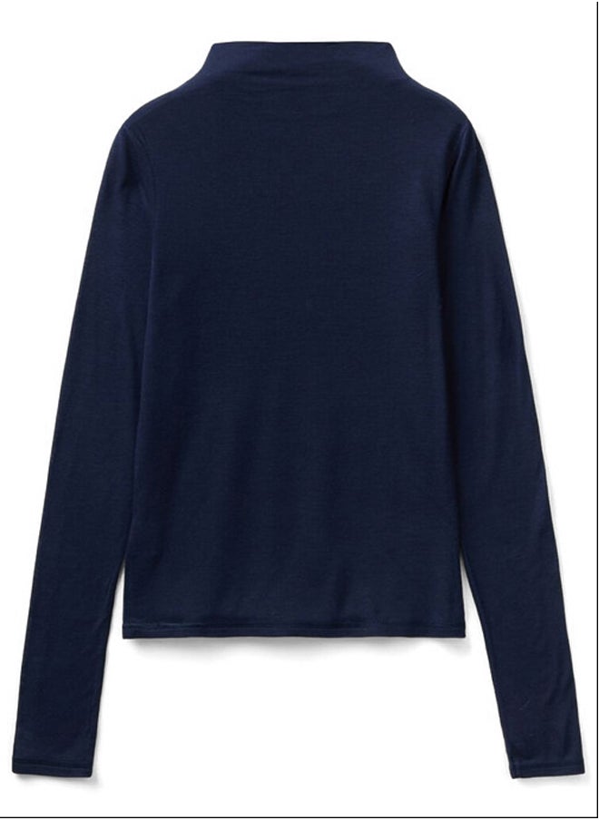 T-SHIRT IN WOOL AND VISCOSE BLEND