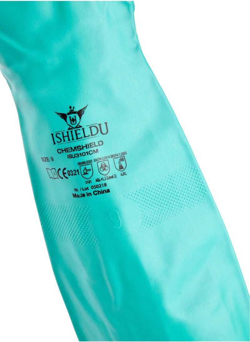 ISHIELDU - Chemical Resistant Gloves 12 Pairs for chemical handling, painting, cleaning and automotive maintenance and repair - Image 1