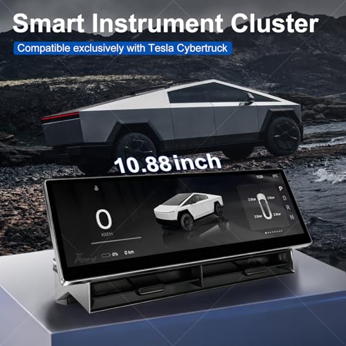 Tlyard Cybertruck Head Up Display 1088 Inch Touchscreen HUD Carplay Cybertruck Accessories Smart Instrument Cluster with Camera - Image 3