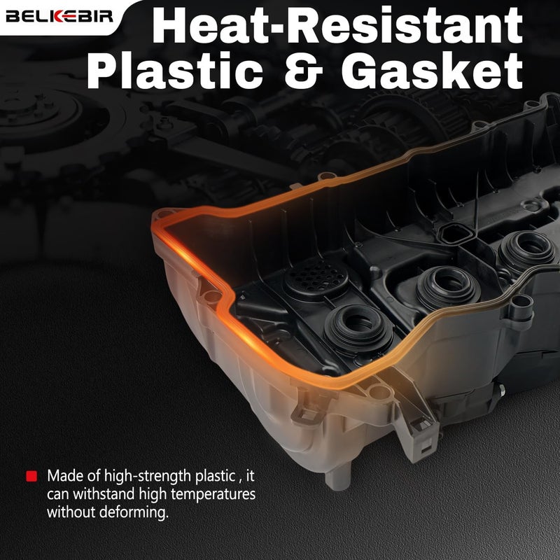 BELKEBIR Engine Valve Cover with Gasket for Honda Accord and CR-V 2.4L - Image 4