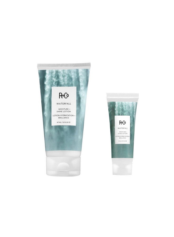 R+Co Waterfall Moisture And Shine Lotion (5 Oz) + Travel Size (.5 Oz) Vegan + Crueltyfree - Image 1