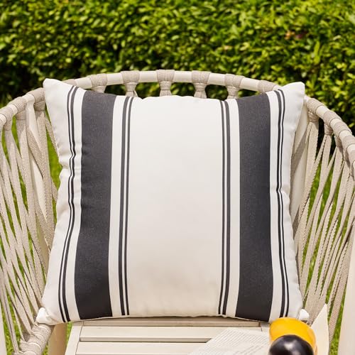 DFXSZ Outdoor Pillow Covers 18x18 Inch Set of 4 Waterproof Modern Geometry Throw Pillows Outdoor Summer Waterproof Decor for Patio Funiture Garden Polyester Cushion Covers 013A - Image 3