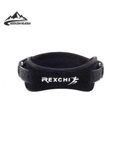REXCHI 1-Pack Patellar Tendon Knee Brace - Knee Pain Relief And Patellar Stabilizer Support For Jumper'S Knee, Running, Hiking, Basketball, Tennis, Football, Mtb, Squats, Tendonitis, Arthritis (Black)  - Image 1