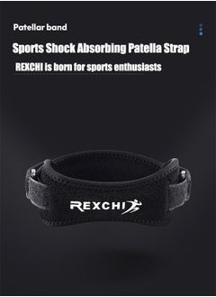 REXCHI 1-Pack Patellar Tendon Knee Brace - Knee Pain Relief And Patellar Stabilizer Support For Jumper'S Knee, Running, Hiking, Basketball, Tennis, Football, Mtb, Squats, Tendonitis, Arthritis (Black)  - Image 3