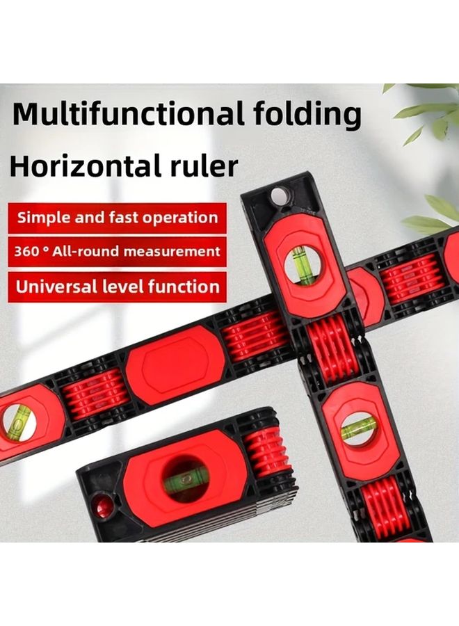 Multifunctional Folding Level Tri Fold 360 Degree Measurement Magnetic Horizontal Vertical Ruler - Image 5