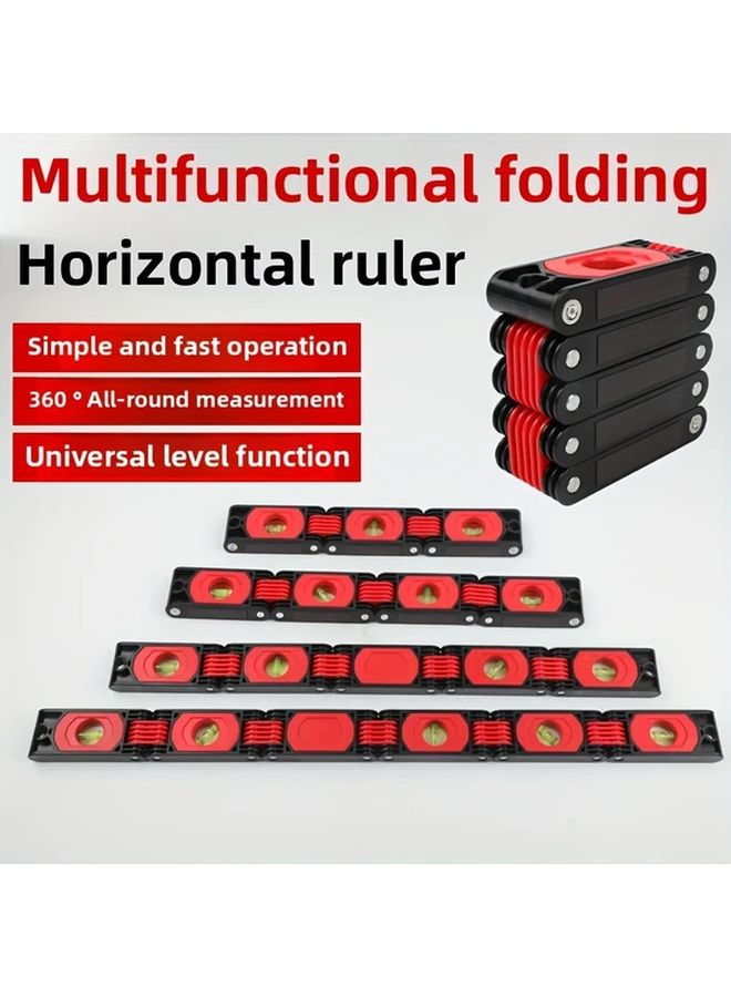 Multifunctional Folding Level Tri Fold 360 Degree Measurement Magnetic Horizontal Vertical Ruler - Image 1