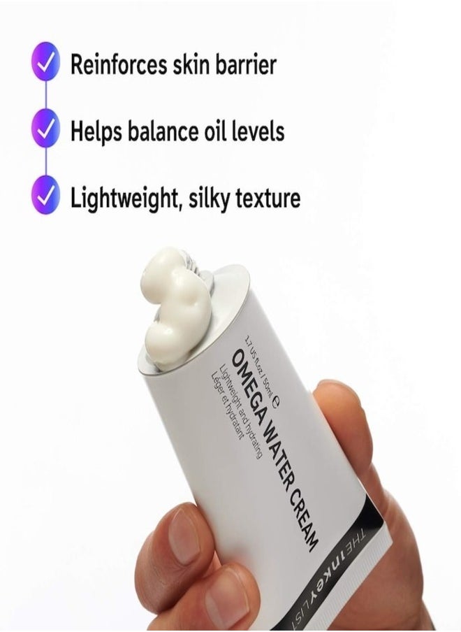 The Inkey List - The INKEY List Omega Water Cream Oil-Free Moisturizer + Niacinamide 50ml - Image 1