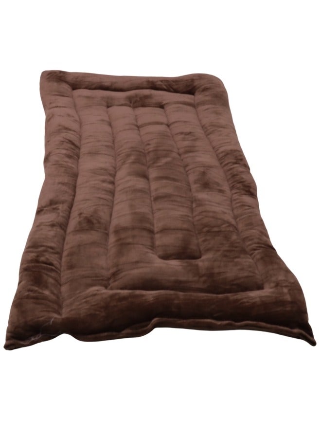 SMART HOME Cotton sleeping blanket for camps and rest houses, soft velvet to the touch, made of high-quality materials, natural cotton blanket for one person, size 180*90*6 cm - Image 1