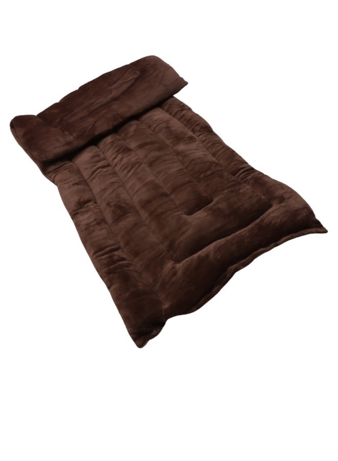 SMART HOME Cotton sleeping blanket for camps and rest houses, soft velvet to the touch, made of high-quality materials, natural cotton blanket for one person, size 180*90*6 cm - Image 3