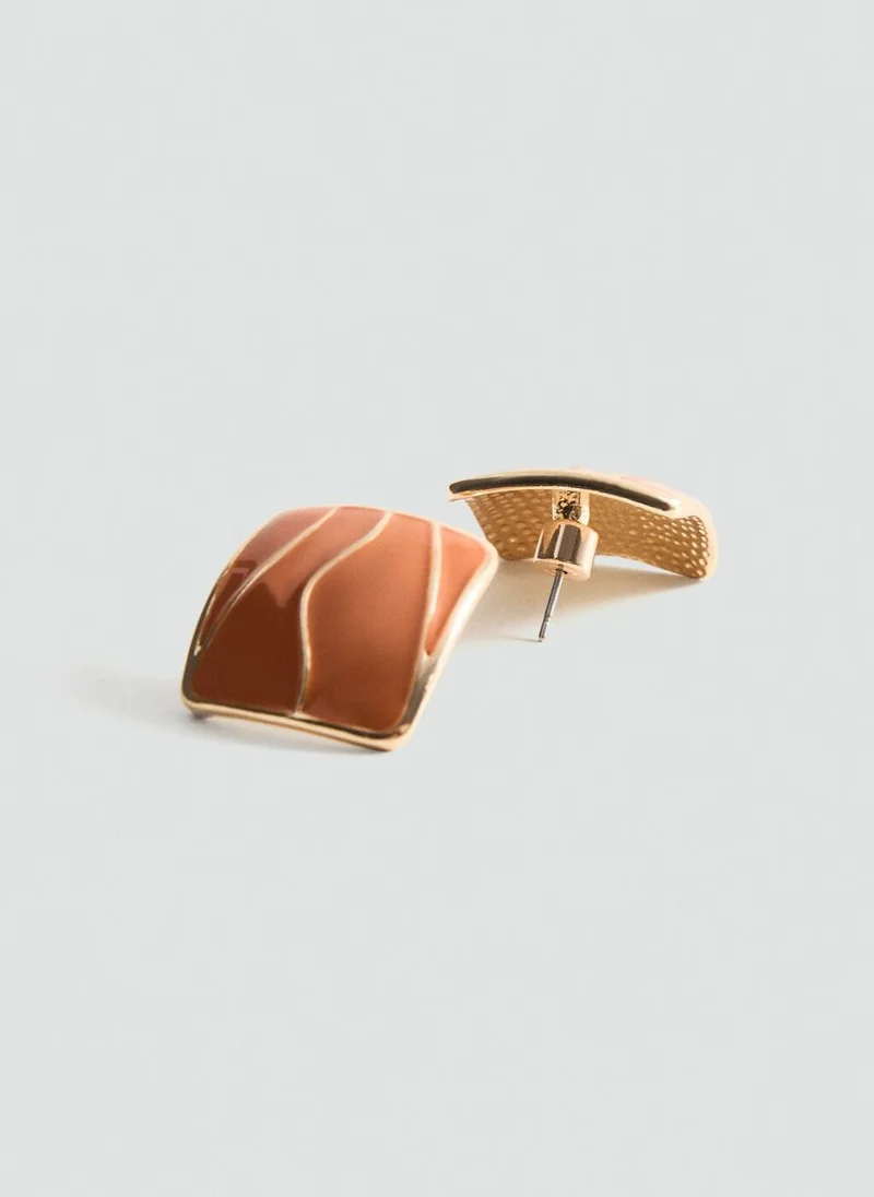 MANGO Earrings With Relief Design
