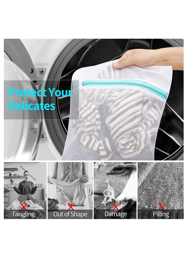 Mesh Laundry Bags Reusable and Durable 1 Extra Large 2 Large 2 Medium Bags Laundry Blouse Hosiery Stocking Underwear Bra Lingerie Travel Laundry Bag Set of 5 - Image 2