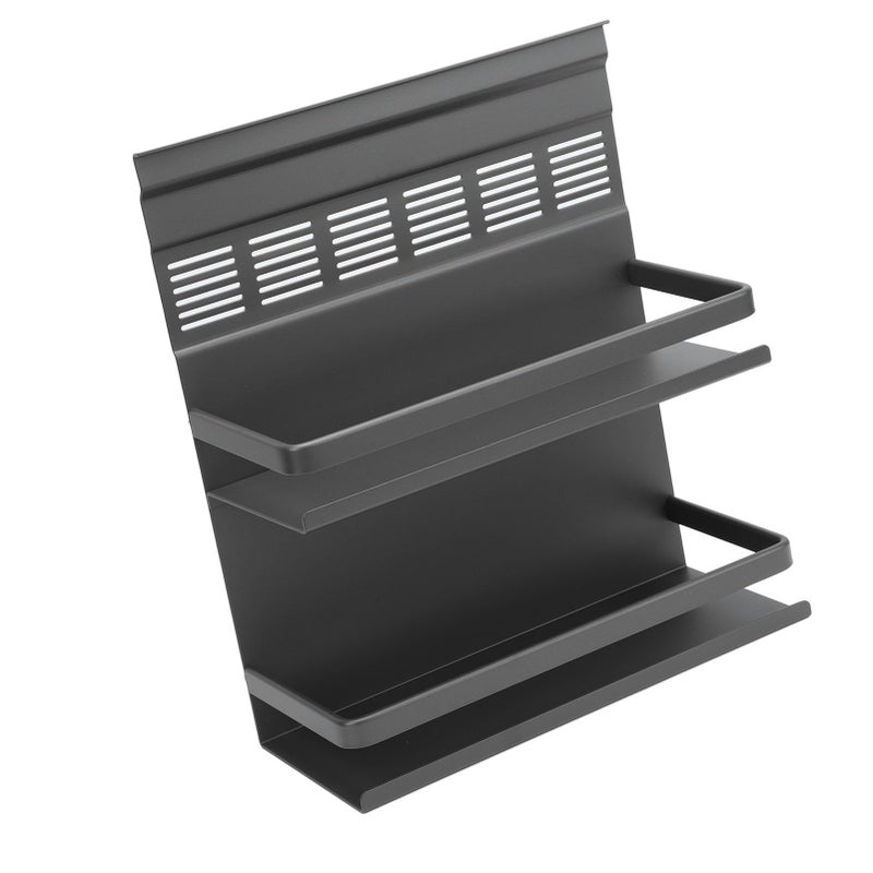 Gray Aluminum Alloy Wall Mount Rack Organizer Multilayer Space Saving Kitchen - Image 4